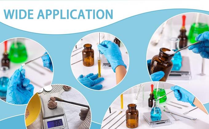 Spatula van roestvrij staal laboratorium micro scoop reagens laboratorium mengspatula 22 cm lange bemonsteringslepel 4