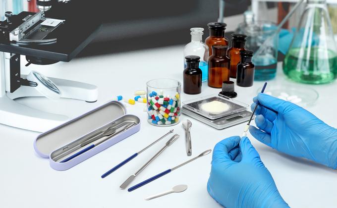 Kits voor lege pil capsules vuller, thuis en laboratorium benodigdheden - Micro lepel spatula, lab scoop vulbak, kruidenpoeder 0
