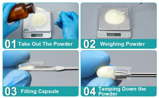 Kits voor lege pil capsules vuller, thuis en laboratorium benodigdheden - Micro lepel spatula, lab scoop vulbak, kruidenpoeder 3