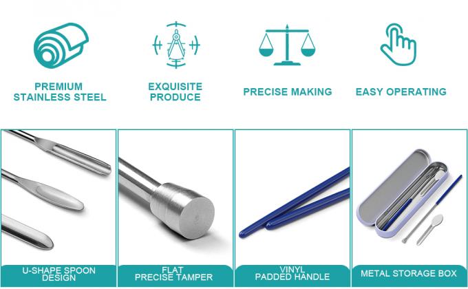 Kits voor lege pil capsules vuller, thuis en laboratorium benodigdheden - Micro lepel spatula, lab scoop vulbak, kruidenpoeder 4