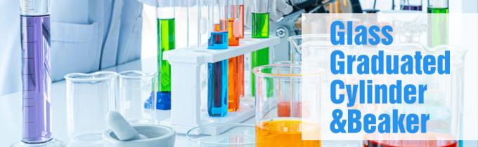 Glass Graduated Cylinder Set 10ml 25ml 50ml 100ml, dik glasbeker set 50ml 100ml 250ml met 2 druppers 0