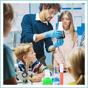 Laboratorium glaswerk Set Beaker Flask Cylinder Set 3 glazen bekers 3 Erlenmeyer Flasken 3 gegradueerde meetcilinders 4