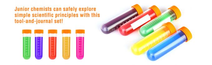 SCIENCE LAB Primary Science Jumbo-testbuizen met stand, set van 10 buizen, laboratoriumkunststof, laboratoriumbuis voor testen 1