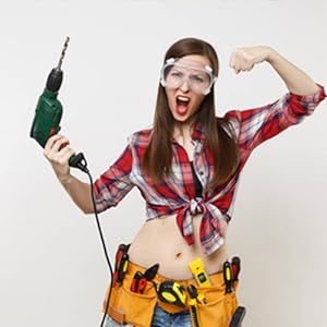 Anti-nevel beschermende veiligheidsbrillen helder glas breedziend verstelbaar oogbescherming zacht lichtgewicht oog 7