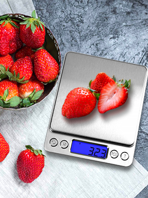 Digitale keukenschaal 3000g/0.1g, Pocket Food Scale 6 meetmodus, LCD, Tare, Digitale schaal Gram en ounces 1