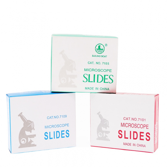 Blank microscoop glazen dia voor biologische experimenten Microscoop bevroren einddia bereid 7105 7109 0
