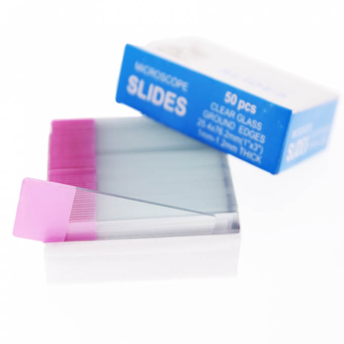 Blank microscoop glazen dia voor biologische experimenten Microscoop bevroren einddia bereid 7105 7109 2