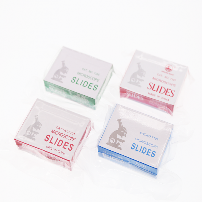 Blank microscoop glazen dia voor biologische experimenten Microscoop bevroren einddia bereid 7105 7109 1