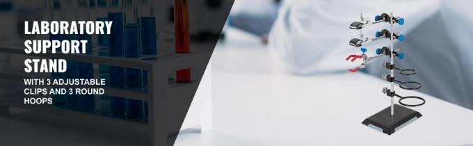 Metalen van laboratoriumkwaliteit Set - Steunstand Premium ijzermateriaal Laboratoriumsteunstand Laboratoriumclamp Flaskclamp 0