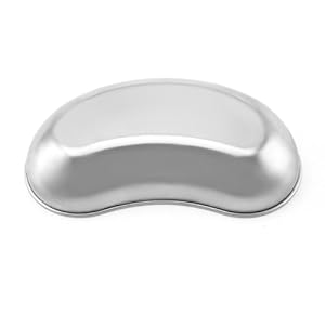 8" roestvrijstalen nierbak, niervormig emesisbekken, tandheelkundige laboratoriuminstrumenten chirurgische bakken, metalen nier 2