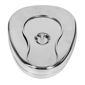 Stable bedpan Heavy Duty glad gemaakt voor bedgebonden patiënt, staal bedpan voor medische centra 1