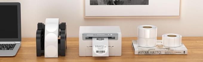 4" x 2" (102 mm x 51 mm) Barcode verzending & multifunctionele etiketten, premium kleefmiddel & geperforeerd etikettenprinter 0