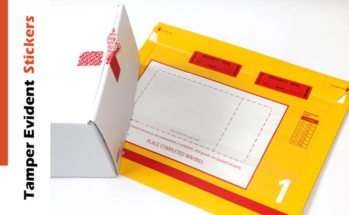 Overdracht Tamper Bewijs Beveiliging Garantie Nul zegels / stickers Beveiliging Tamper Voor herbruikbaar pakket ((1 x 3,35 inch 0