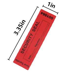 Overdracht Tamper Bewijs Beveiliging Garantie Nul zegels / stickers Beveiliging Tamper Voor herbruikbaar pakket ((1 x 3,35 inch 1