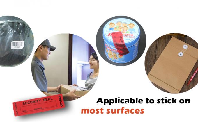 Overdracht Tamper Bewijs Beveiliging Garantie Nul zegels / stickers Beveiliging Tamper Voor herbruikbaar pakket ((1 x 3,35 inch 4