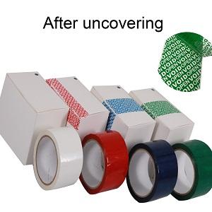 Serienummerd rood Tamper Proof Security Tape (48mm X 50m X 2mil, 100% totale overdracht, Ultra-dikke ¢ Void ¢ 2