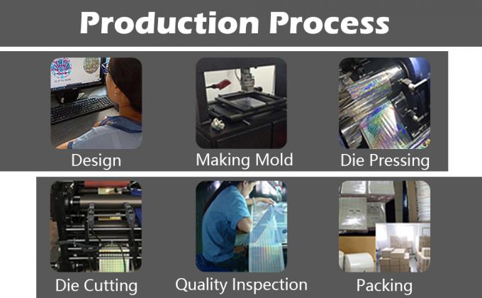 Authentieke hologram-etiketten/stickers Zilveren overdracht Tamper bewijs van veiligheid Garantie Nul zegels/stickers Hoge veiligheid 3