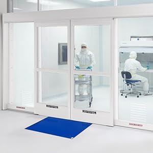 Kleverige Matten Voor Schoonruimtes, Walk Off Kleverige Matten Voor Constructie Huis Huisdieren Warehouse Garage 24"X36" Blauw 4