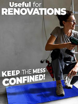 Kleverige Matten Voor Schoonruimtes, Walk Off Kleverige Matten Voor Constructie Huis Huisdieren Warehouse Garage 24"X36" Blauw 7