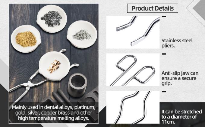 Grafiettorch smeltgiet kit, met inbegrip van 2 grafiet smeltstokken, grafiet gietvorm 5-in-1 grafiet 2