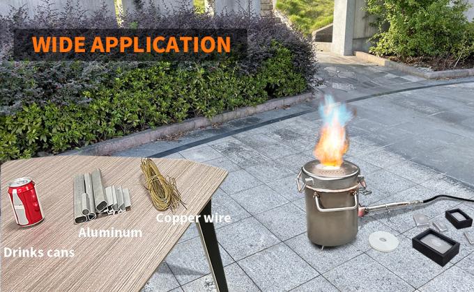 Smeltoond kit met twee smelttoetsen, smeltplaat, ingotvorm en handschoenen, thuis smeltoven voor het smelten van metaal 1