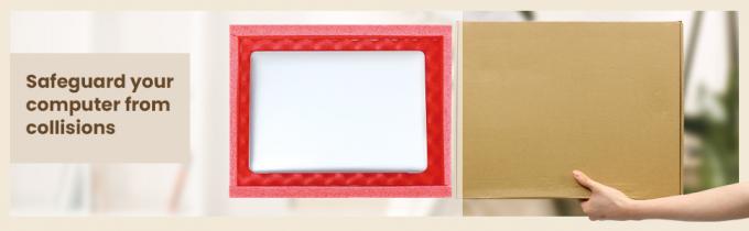 16.7 X 13 X 2.5 inch Laptop verzenddoos Beveiligde mailerdoos Kraft mailingdozen voor Laptop verpakking Verhuizen met oplader 1