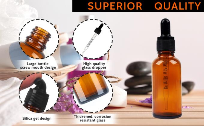 Druppelflessen 5pcs Amber Druppelfles met trechter en overdrachtspipetten, glazen tinktuurflessen met druppel 10ml 1