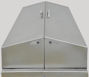 Hoogwaardige roestvrijstalen lijkenwagen met deksel voor begrafenisapparatuur 1