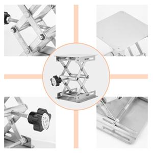 Draagtafel van roestvrij staal Handmatig bedieningsorgaan Laboratorium Gebruik Draagtafel Jack Desktop Lift Laboratorium schaar 1