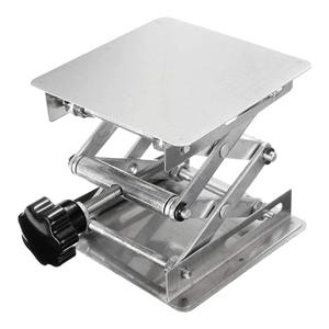 Draagtafel van roestvrij staal Handmatig bedieningsorgaan Laboratorium Gebruik Draagtafel Jack Desktop Lift Laboratorium schaar 5