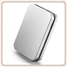 Metalen blikdozen Metalen blikjes met deksels Doorzichtige bovenkant blikjes Box lege opslagblikjes Koffer rechthoekige containers met grote 1