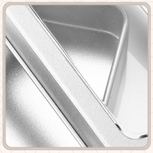 Metalen blikdozen Metalen blikjes met deksels Doorzichtige bovenkant blikjes Box lege opslagblikjes Koffer rechthoekige containers met grote 2