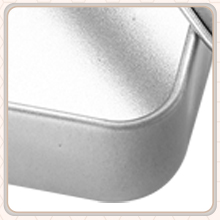 Metalen blikdozen Metalen blikjes met deksels Doorzichtige bovenkant blikjes Box lege opslagblikjes Koffer rechthoekige containers met grote 3