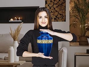 Herdenkingen Crematie Urnen voor menselijke as - Decoratieve Urnen, Urnen voor menselijke as Vrouw & Man, Urnen voor as Volwassen 4
