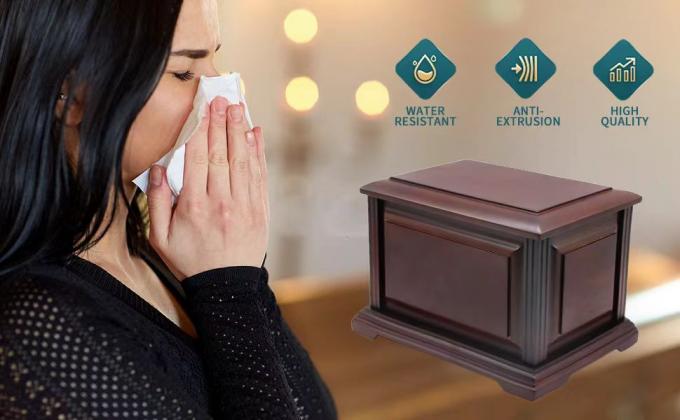 Handgemaakte extra grote houten begrafenis crematie urn doos en kist voor menselijke as volwassen begrafenis urnen voor mannen 2
