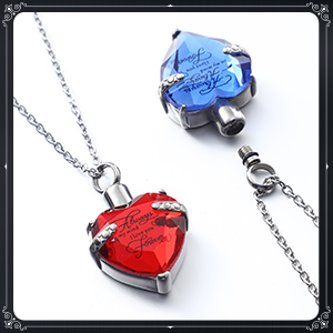 Urn Ketting Voor As Herinneringsstuk Verbranding Hart Kruis Kubische Sieraden Voor As Roestvrij staal Herdenkings medaillon As 1