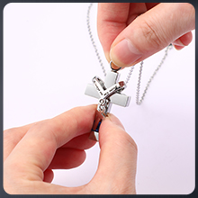 Urn Ketting Voor As Herinneringsstuk Verbranding Hart Kruis Kubische Sieraden Voor As Roestvrij staal Herdenkings medaillon As 8