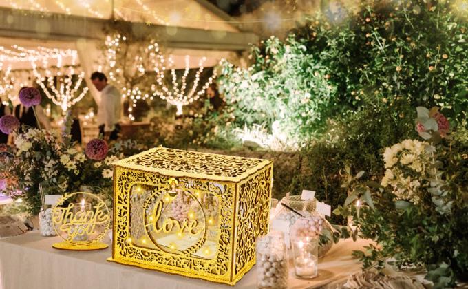 Huwelijksgelddooshouder met bord, grote rustieke houten houten zelfgemaakte envelop geschenkkaart schaduwdozen met slot slot 0