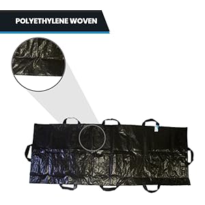 Body Bag Stretcher Combo met 8 zijhandvaten en middelste rits, waterdichte tassen voor buiten kamperen wandelen 2