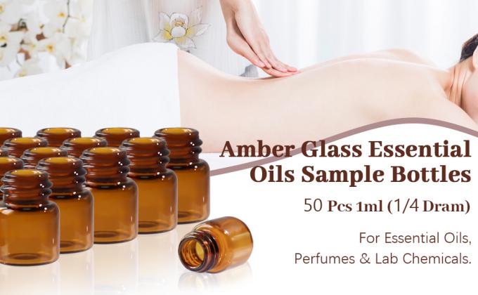 Glas etherische oli&euml;n Proefflessen met zwarte doppen voor etherische oli&euml;n, parfums en laboratoriumchemische stoffen 30 ml meetbeker 0