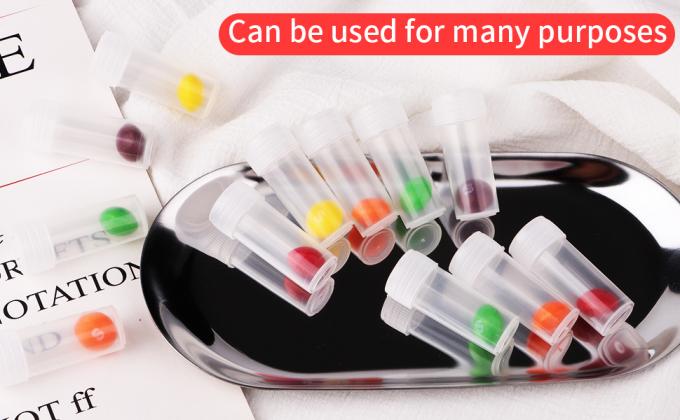 7 ML Plastic flacons met deksels Proefflessen Flacon Plastic flacons met deksels Plastic flacons voor kleine artikelen 2