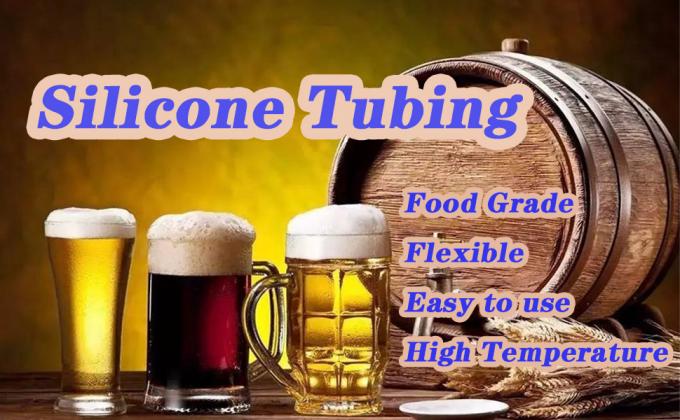 Doorzichtige siliconen buizen, 10ft 3/8" ID X 1/2"OD Voedselgraad Pure siliconen slangen Hoogtemperatuur Voor thuis brouwen Wijnmakerij 0