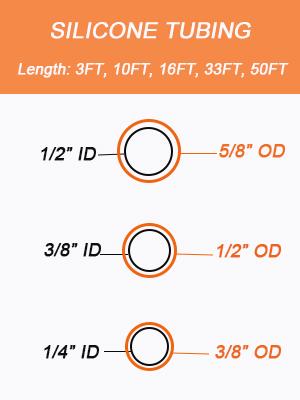 Doorzichtige siliconen buizen, 10ft 3/8" ID X 1/2"OD Voedselgraad Pure siliconen slangen Hoogtemperatuur Voor thuis brouwen Wijnmakerij 4