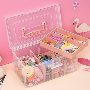 Hair Accessories or body ornament plastic storage box