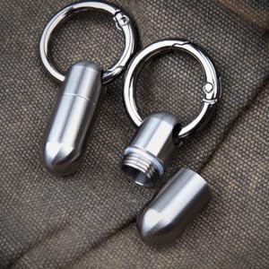 titanium small pill holder pill box pill case pill organizer small 