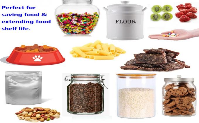 Silica-pakketten Zuurstofverwijder Absorber Observators Voedselgraad 200cc Zuurstofabsorber Voor voedingsmiddelen Deoxidizer 0