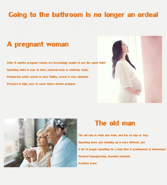 Opvouwbare lichte stoel met bovenste lading gemakkelijk te verwijderen kamerpot, stoel, draagbaar toilet 1