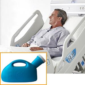 Urinalen voor mannen Draagbare urinoir voor mannen met deksel 2000 ml/66 oz Grote urinebekers voor incontinentie in het ziekenhuis 0