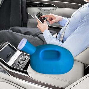 Urinalen voor mannen Draagbare urinoir voor mannen met deksel 2000 ml/66 oz Grote urinebekers voor incontinentie in het ziekenhuis 1