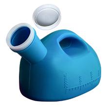 Urinalen voor mannen Draagbare urinoir voor mannen met deksel 2000 ml/66 oz Grote urinebekers voor incontinentie in het ziekenhuis 3